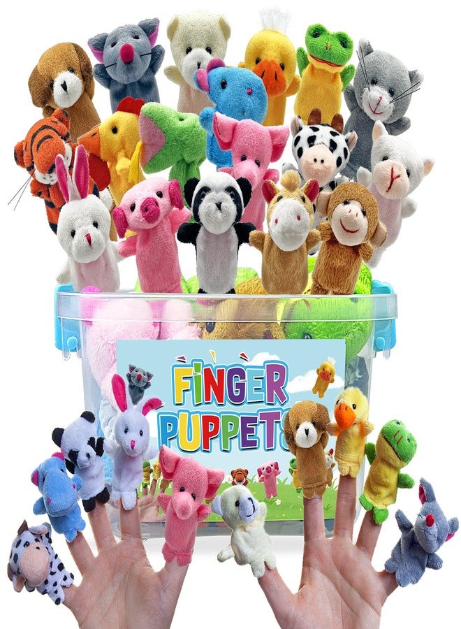 PPXMEEUDC 18 PCS Finger Puppets Set Mini Stuffed Animals for Storytelling Teaching Playtime Schools Birthday Party Gift Favor Supplies - Image 1